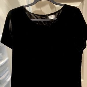 J Crew Velvet short sleeve blouse